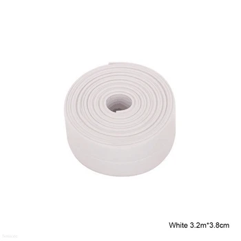 3,8 cm*.3 m PVC Kendinden yapışkanlı Duvar Sızdırmazlık Bandı Köşe Çıkartmalar Toz Sızdırmazlık Şeridi Ev Mutfak Banyo Supper Fix bant 3