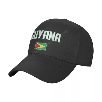 Beyzbol şapkası Guyana Bayrağı Vahşi güneş Gölge Doruğa ayarlanabilir Kapaklar Erkekler Kadınlar için Baskı