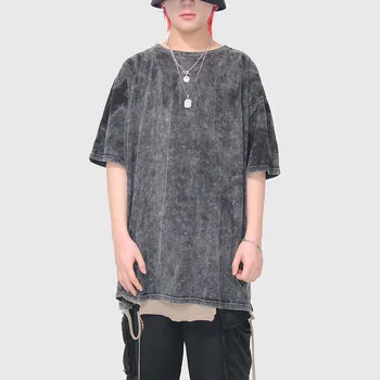 Kadın t-shirt Büyük Boy 2021 yaz giysileri Unisex Harajuku Hip Hop Streetwear Kısa Kollu kore gotik Gevşek Tees Tops